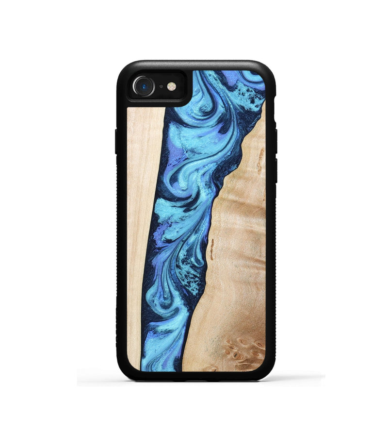 iPhone SE Wood Phone Case - Kristie (Blue, 801376)