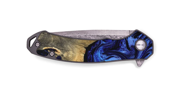 EDC Wood Pocket Knife - Harley (Blue, 801377)
