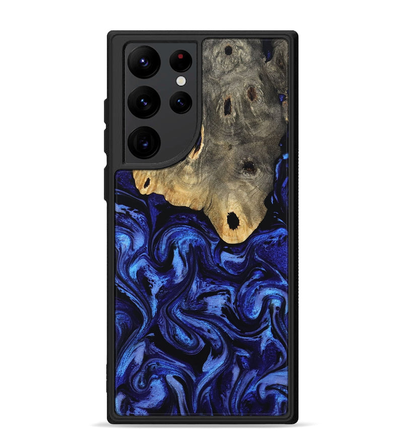 Galaxy S22 Ultra Wood Phone Case - Harley (Blue, 801377)