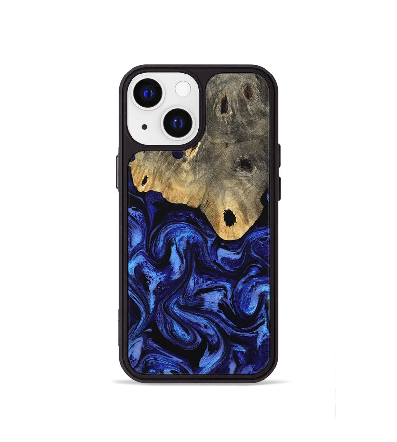 iPhone 13 mini Wood Phone Case - Harley (Blue, 801377)