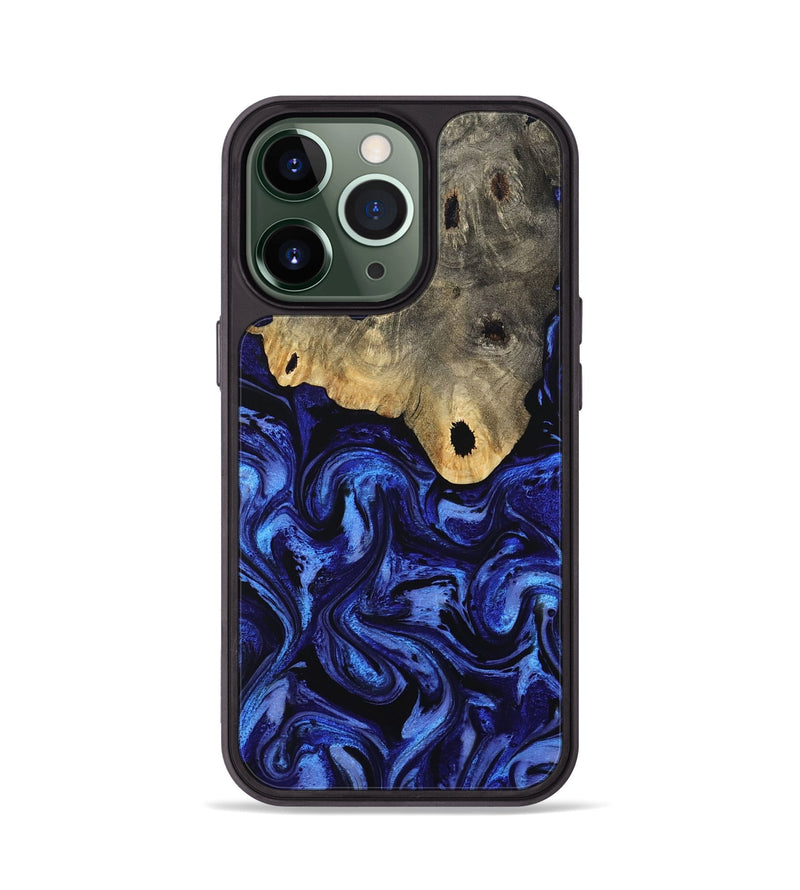 iPhone 13 Pro Wood Phone Case - Harley (Blue, 801377)
