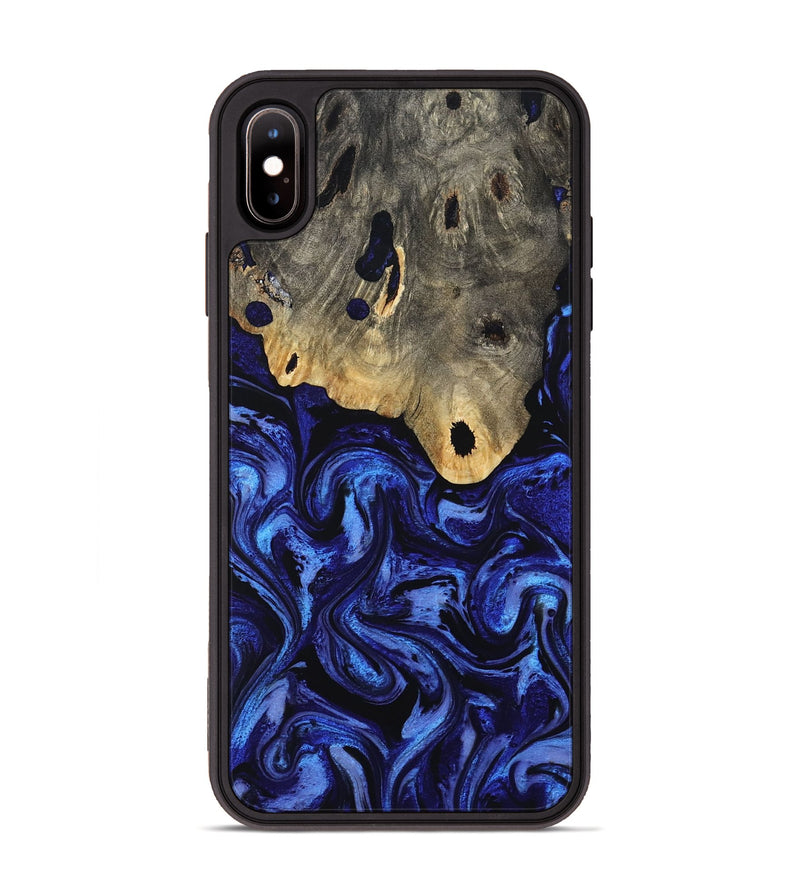 iPhone Xs Max Wood Phone Case - Harley (Blue, 801377)