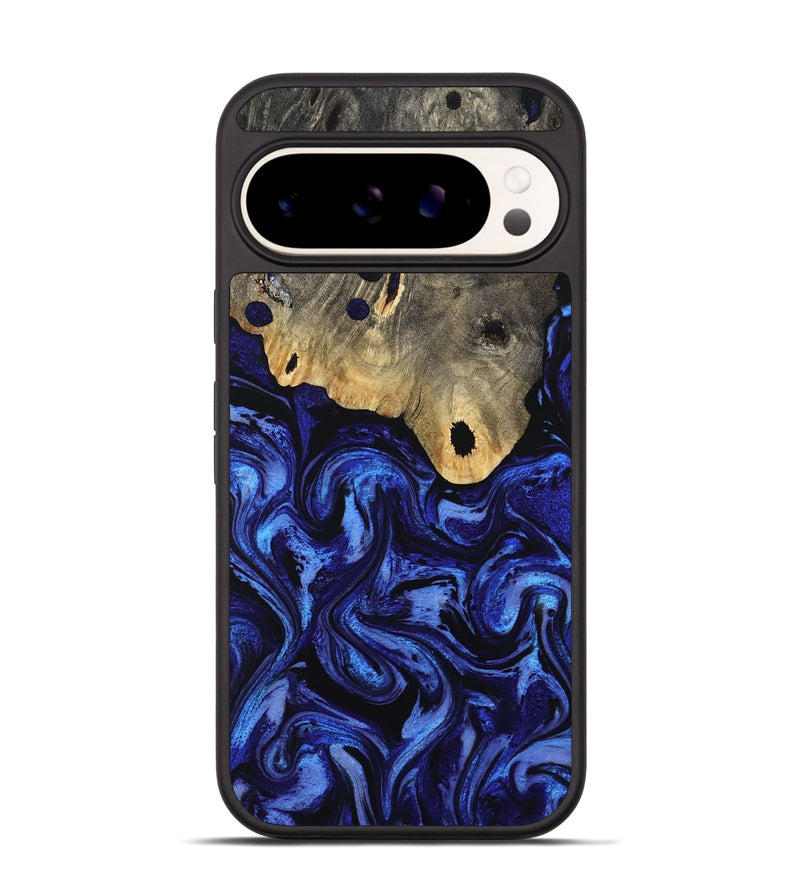 Pixel 9 Wood Phone Case - Harley (Blue, 801377)