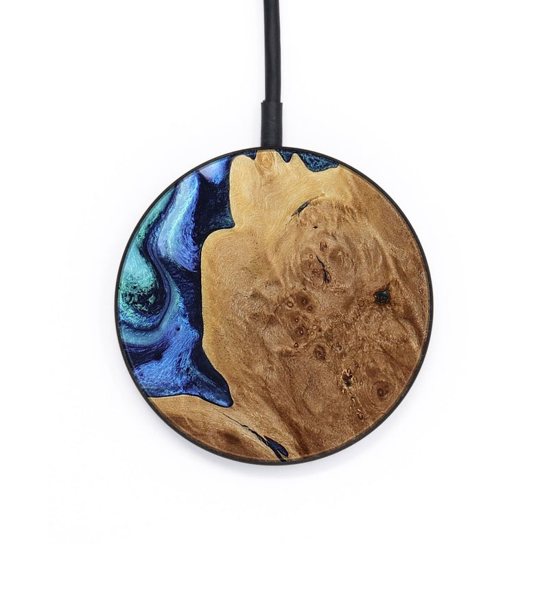 Circle Wood Wireless Charger - Matie (Blue, 801378)