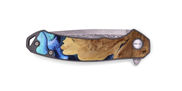 EDC Wood Pocket Knife - Matie (Blue, 801378)