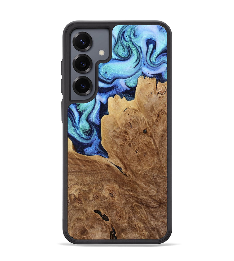 Galaxy S25 Plus Wood Phone Case - Matie (Blue, 801378)