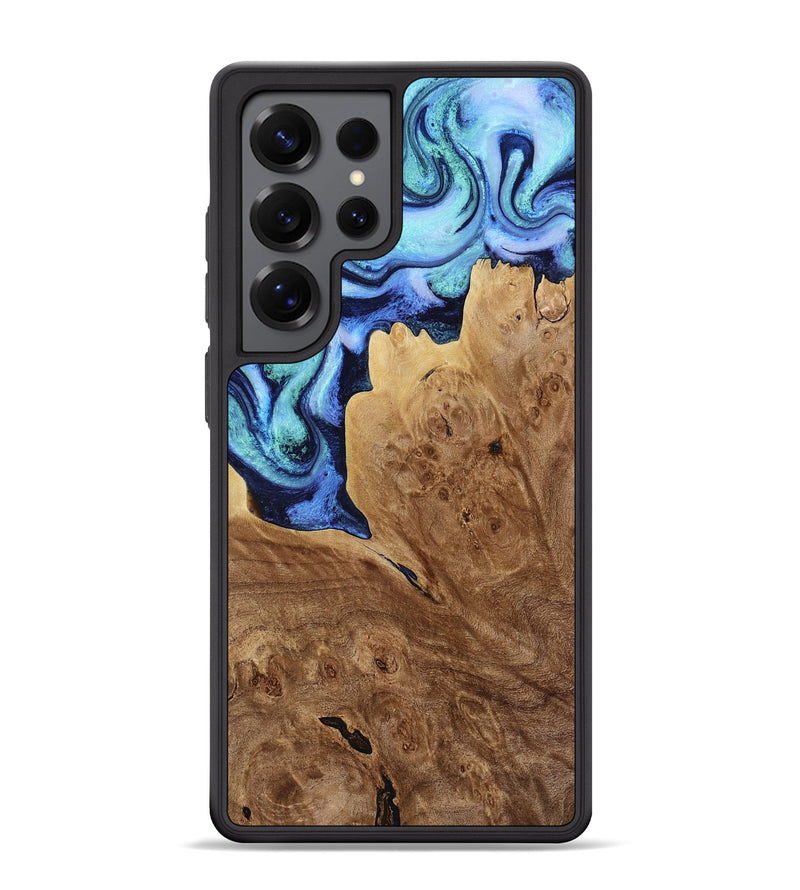 Galaxy S25 Ultra Wood Phone Case - Matie (Blue, 801378)