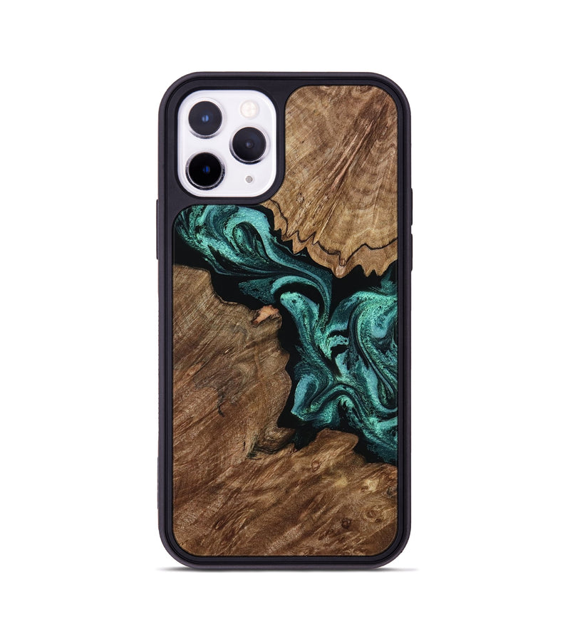 iPhone 11 Pro Wood Phone Case - Carrie (Green, 801379)