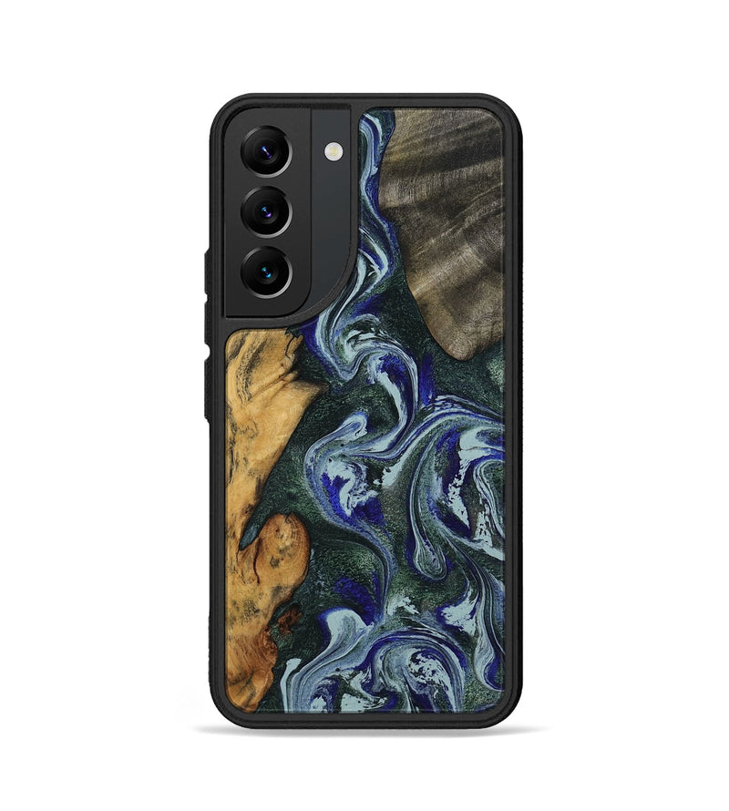 Galaxy S22 Wood Phone Case - Kaylie (Green, 801380)