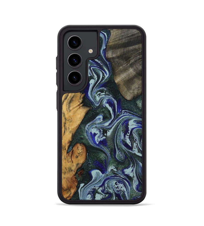 Galaxy S24 Wood Phone Case - Kaylie (Green, 801380)