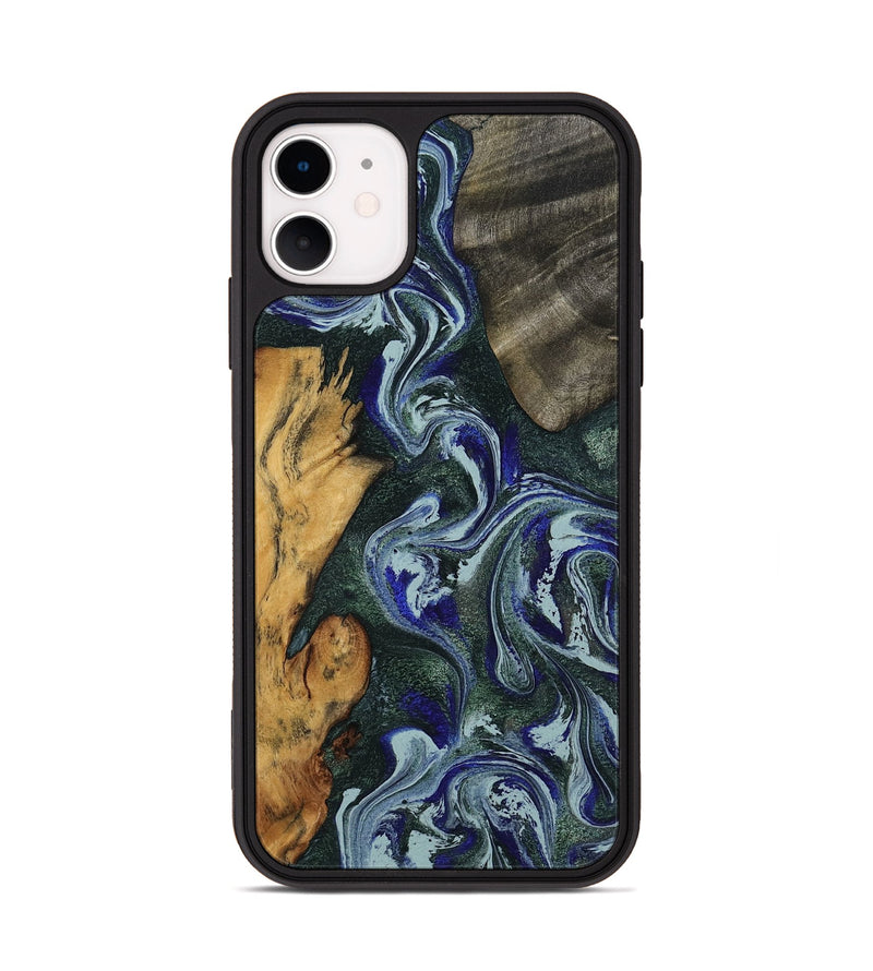 iPhone 11 Wood Phone Case - Kaylie (Green, 801380)