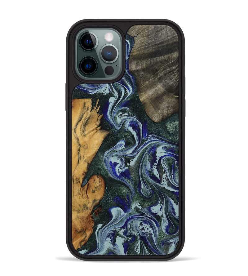 iPhone 12 Pro Max Wood Phone Case - Kaylie (Green, 801380)