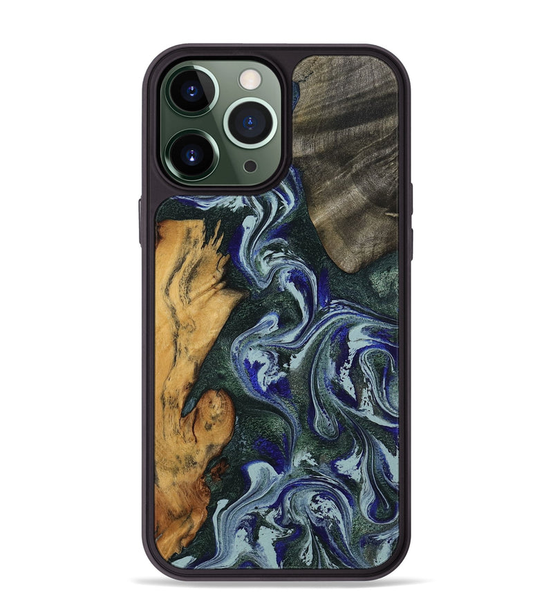iPhone 13 Pro Max Wood Phone Case - Kaylie (Green, 801380)