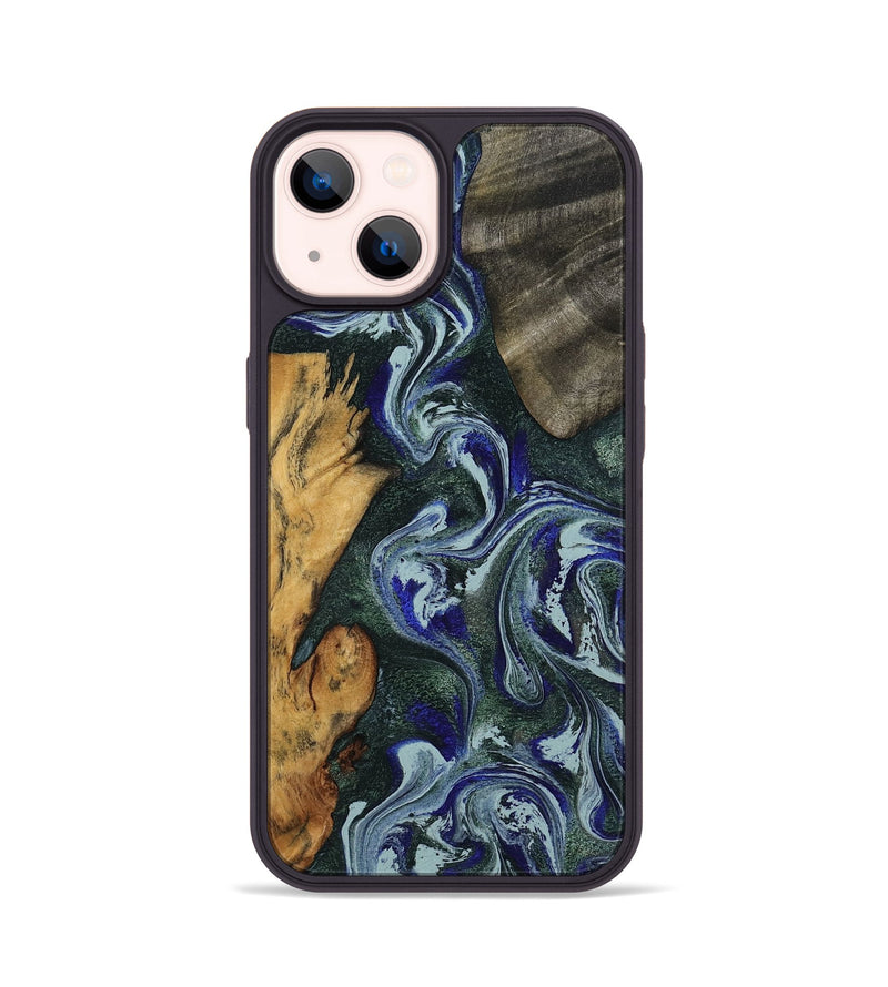 iPhone 14 Wood Phone Case - Kaylie (Green, 801380)