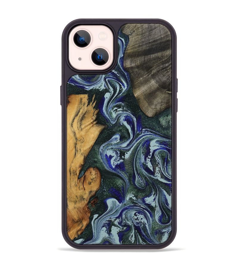 iPhone 14 Plus Wood Phone Case - Kaylie (Green, 801380)