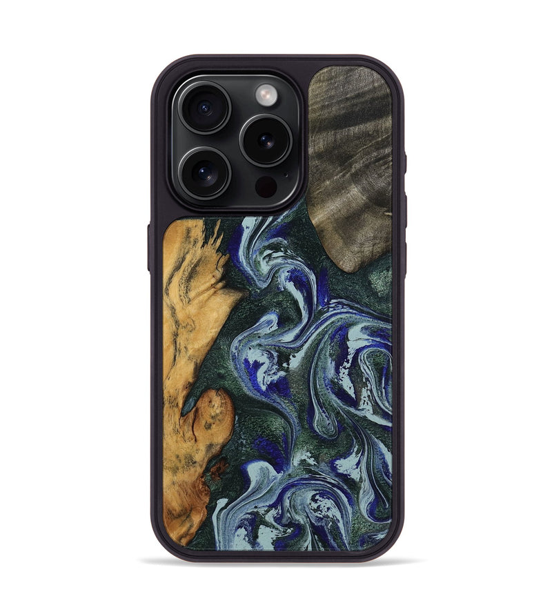 iPhone 15 Pro Wood Phone Case - Kaylie (Green, 801380)