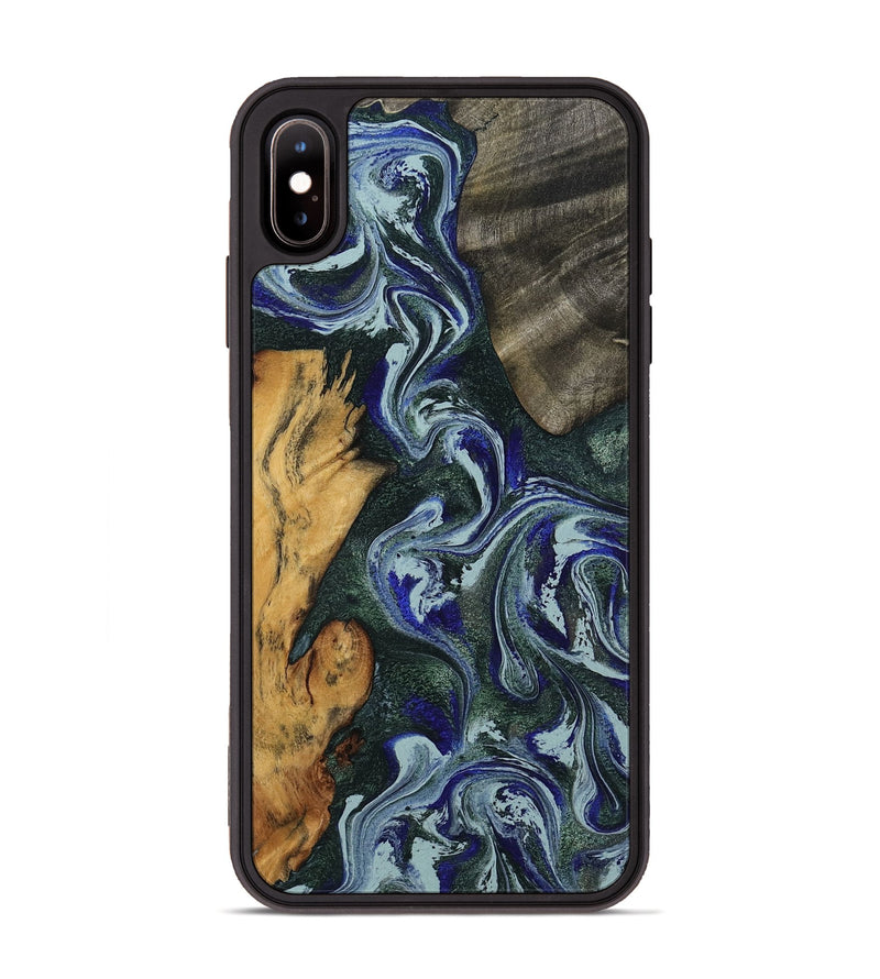 iPhone Xs Max Wood Phone Case - Kaylie (Green, 801380)