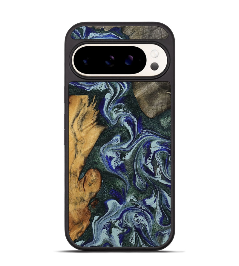 Pixel 9 Wood Phone Case - Kaylie (Green, 801380)