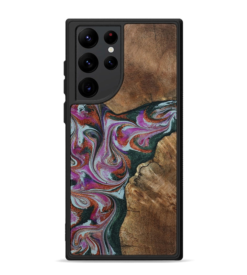 Galaxy S22 Ultra Wood Phone Case - Sherrie (Green, 801381)