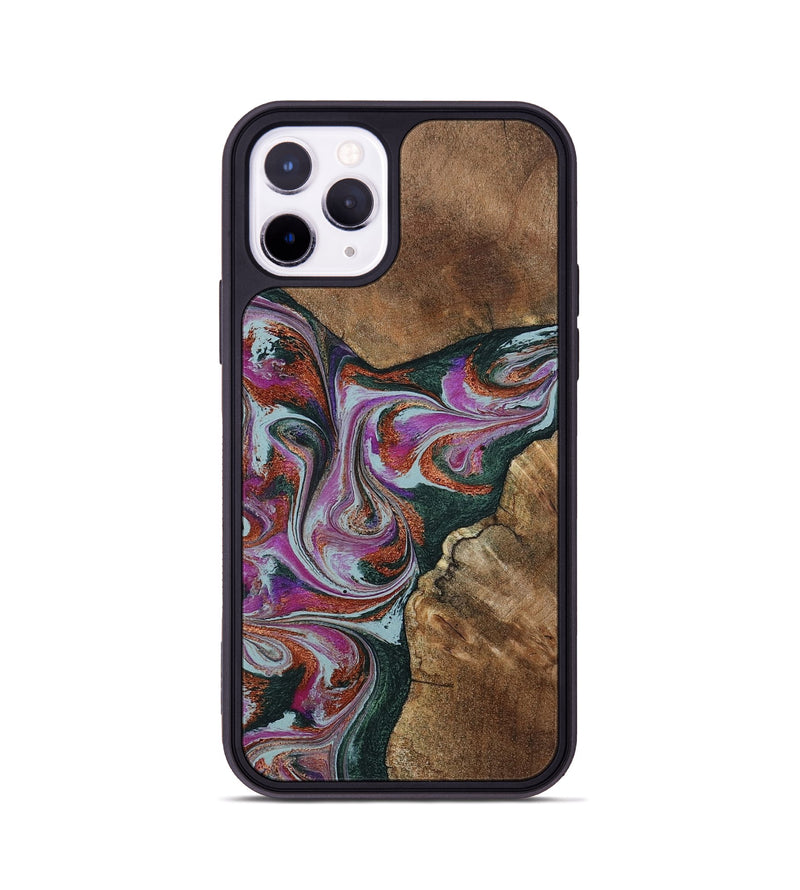 iPhone 11 Pro Wood Phone Case - Sherrie (Green, 801381)