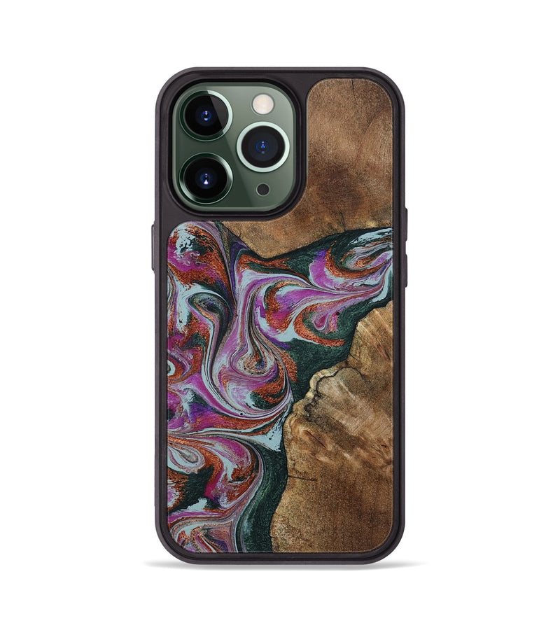 iPhone 13 Pro Wood Phone Case - Sherrie (Green, 801381)