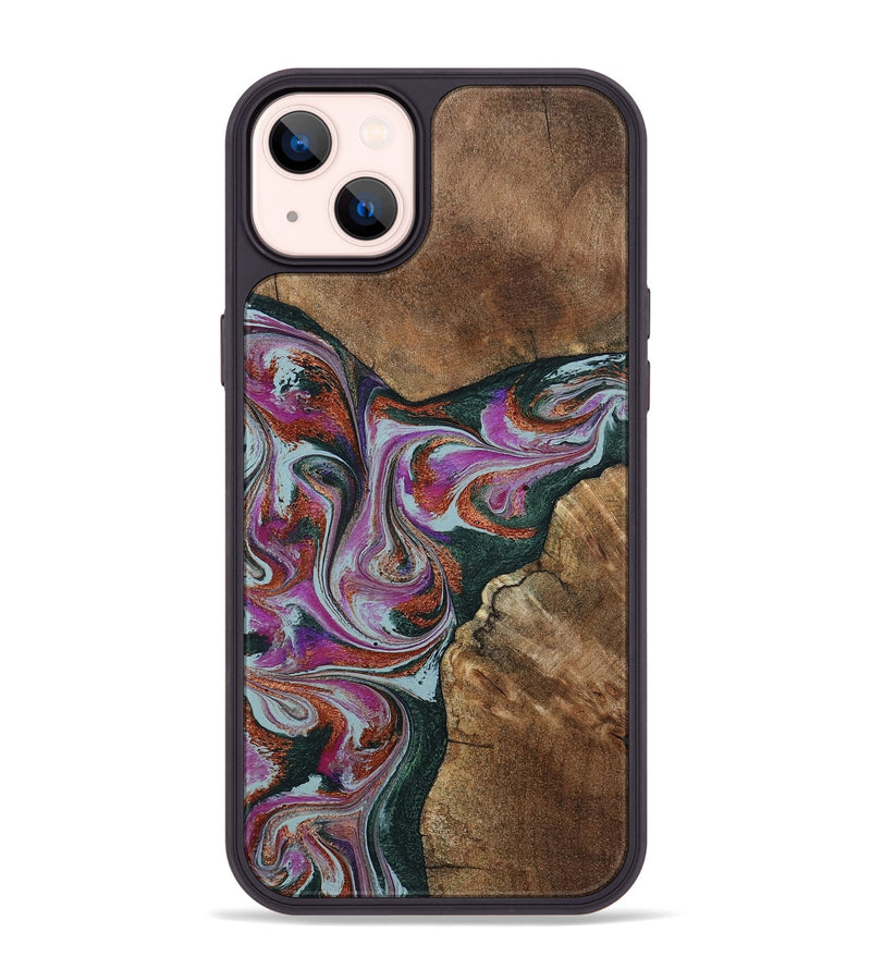 iPhone 14 Plus Wood Phone Case - Sherrie (Green, 801381)