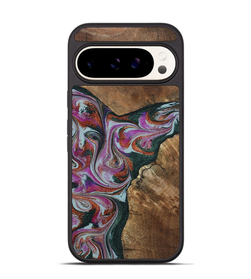 Pixel 9 Wood Phone Case - Sherrie (Green, 801381)