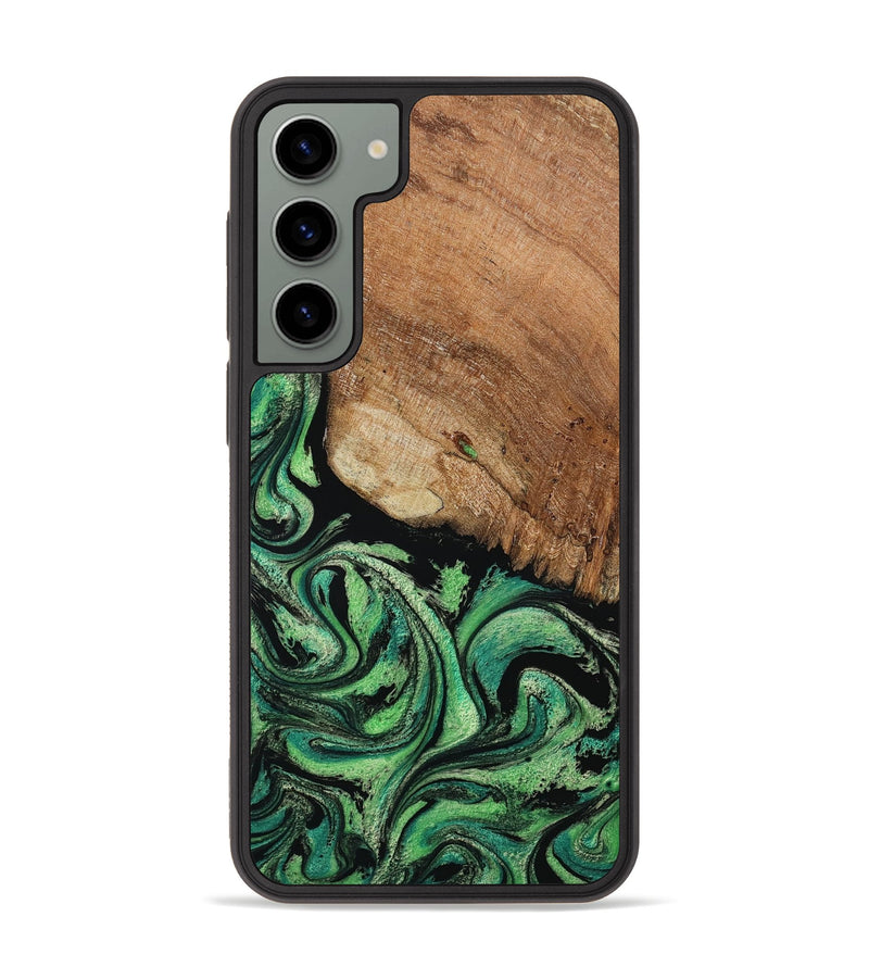 Galaxy S23 Plus Wood Phone Case - Seven (Green, 801383)