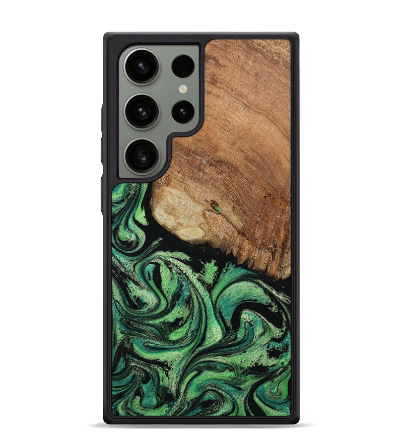 Galaxy S24 Ultra Wood Phone Case - Seven (Green, 801383)