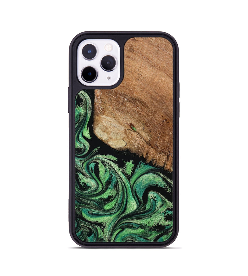 iPhone 11 Pro Wood Phone Case - Seven (Green, 801383)