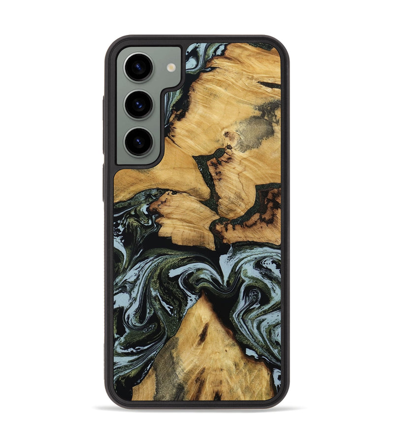Galaxy S23 Plus Wood Phone Case - Ava (Green, 801384)