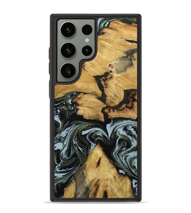 Galaxy S23 Ultra Wood Phone Case - Ava (Green, 801384)