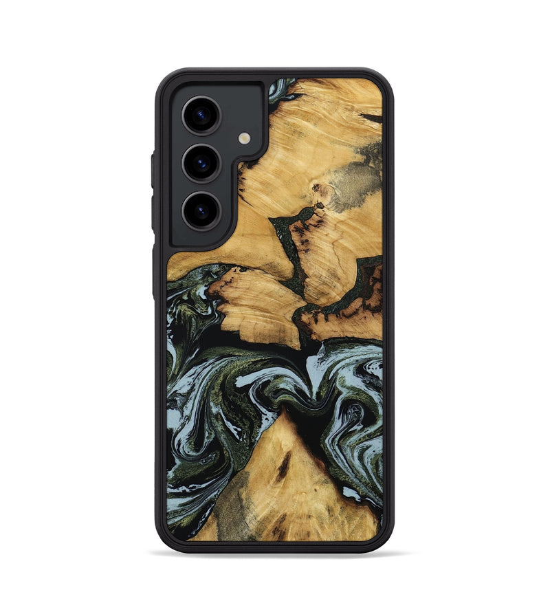 Galaxy S24 Wood Phone Case - Ava (Green, 801384)