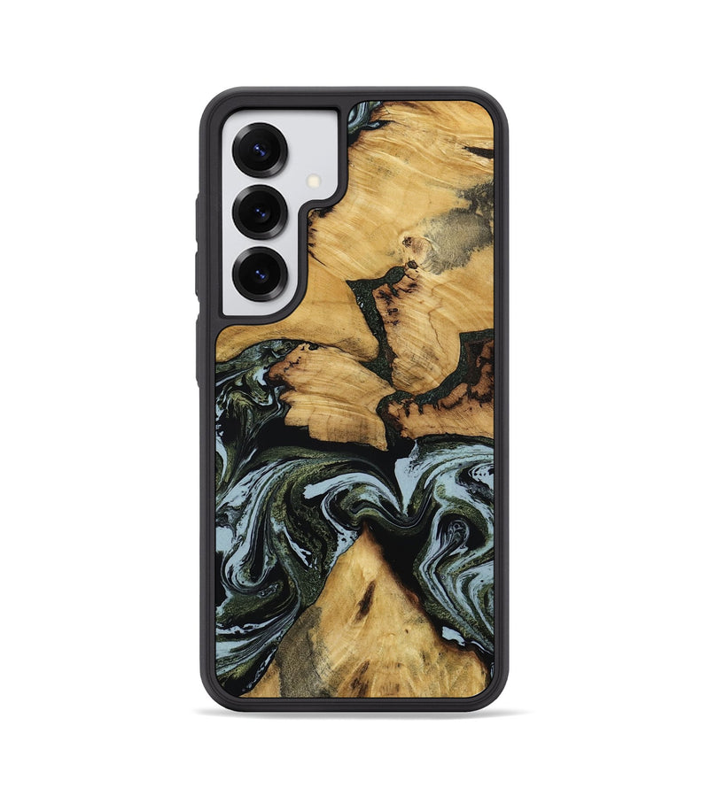 Galaxy S25 Wood Phone Case - Ava (Green, 801384)