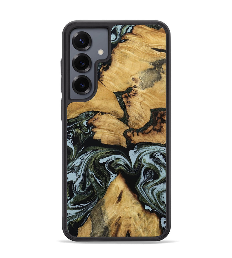 Galaxy S25 Plus Wood Phone Case - Ava (Green, 801384)
