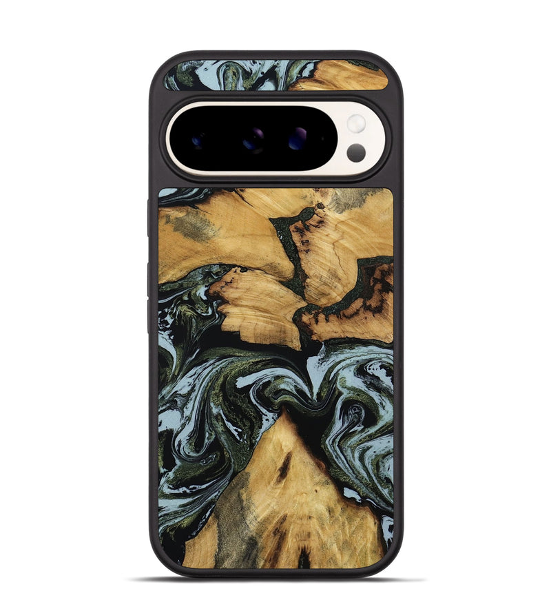 Pixel 9 Pro Wood Phone Case - Ava (Green, 801384)