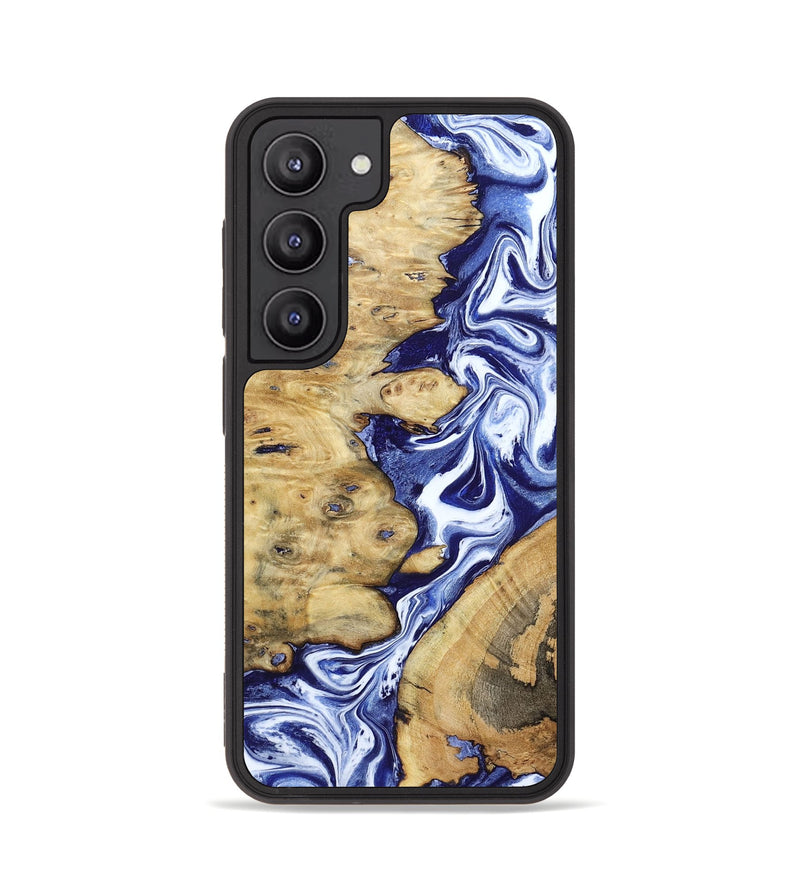 Galaxy S23 Wood Phone Case - Evelynn (Blue, 801385)