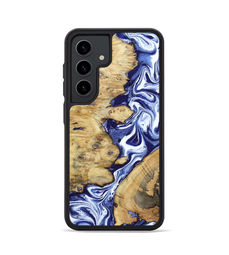 Galaxy S24 Wood Phone Case - Evelynn (Blue, 801385)