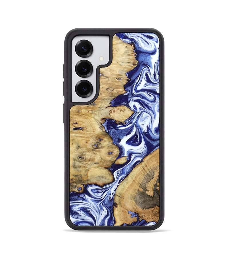 Galaxy S25 Wood Phone Case - Evelynn (Blue, 801385)