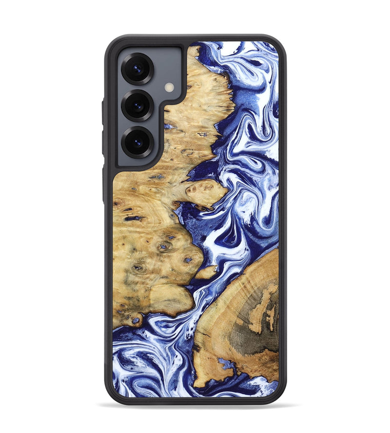 Galaxy S25 Plus Wood Phone Case - Evelynn (Blue, 801385)