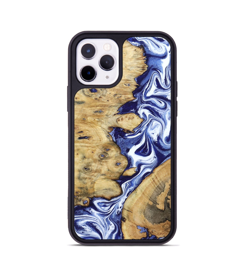 iPhone 11 Pro Wood Phone Case - Evelynn (Blue, 801385)