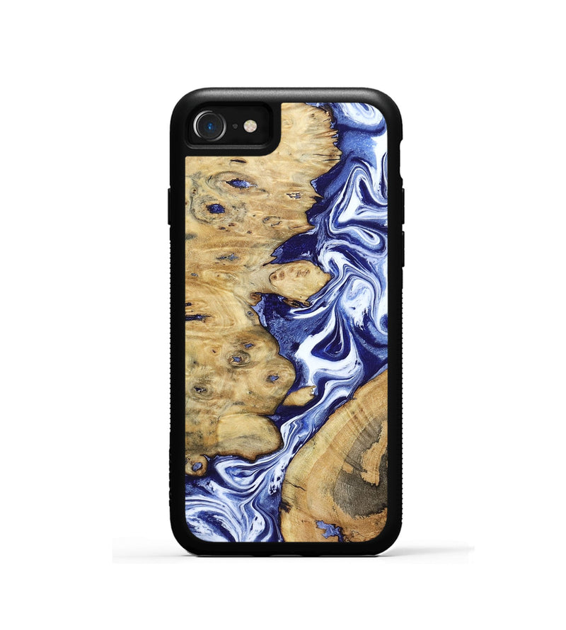 iPhone SE Wood Phone Case - Evelynn (Blue, 801385)