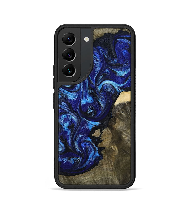 Galaxy S22 Wood Phone Case - Efrain (Blue, 801386)