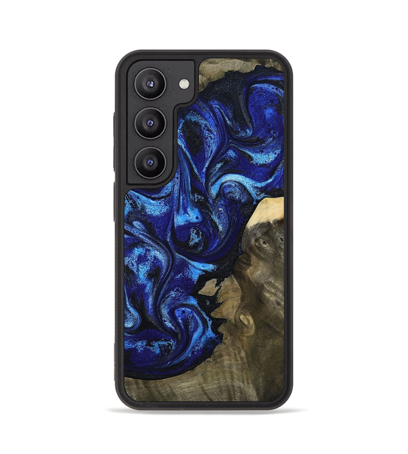 Galaxy S23 Wood Phone Case - Efrain (Blue, 801386)