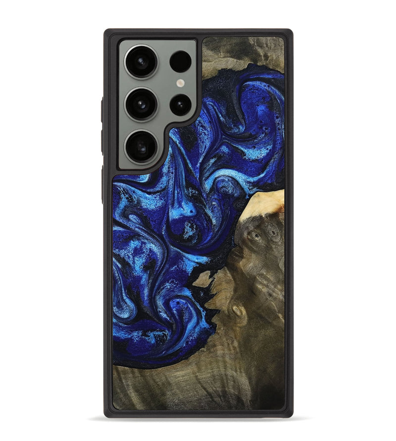 Galaxy S23 Ultra Wood Phone Case - Efrain (Blue, 801386)