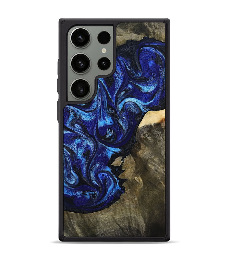 Galaxy S24 Ultra Wood Phone Case - Efrain (Blue, 801386)