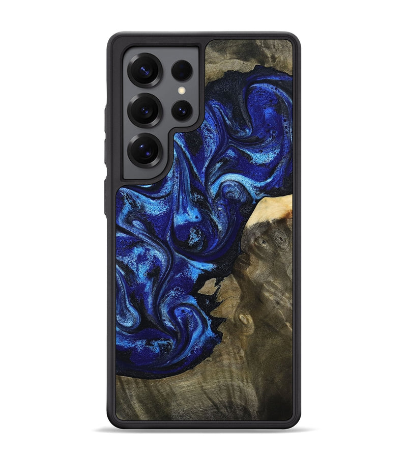 Galaxy S25 Ultra Wood Phone Case - Efrain (Blue, 801386)