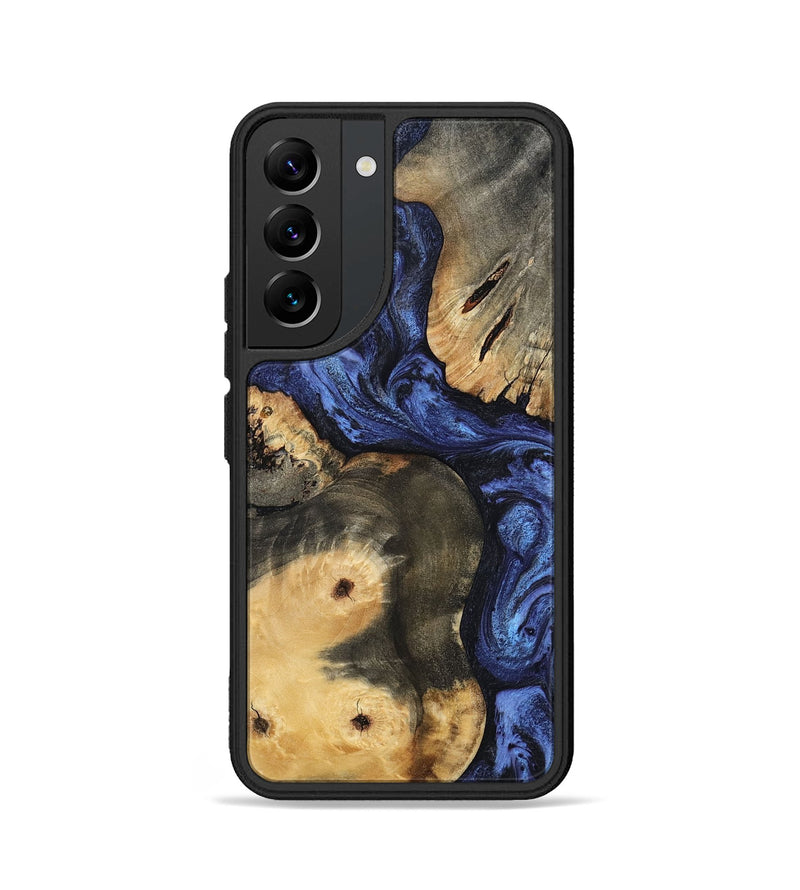 Galaxy S22 Wood Phone Case - Ward (Blue, 801387)