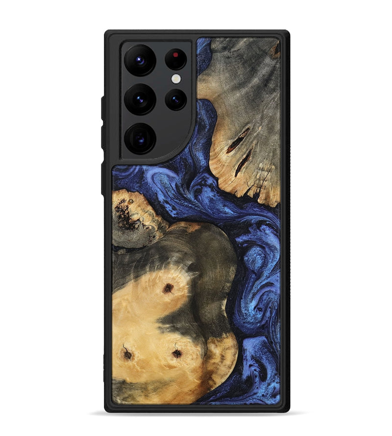 Galaxy S22 Ultra Wood Phone Case - Ward (Blue, 801387)