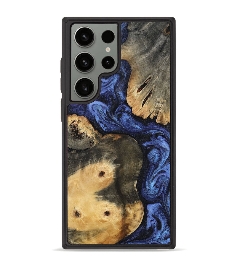 Galaxy S23 Ultra Wood Phone Case - Ward (Blue, 801387)